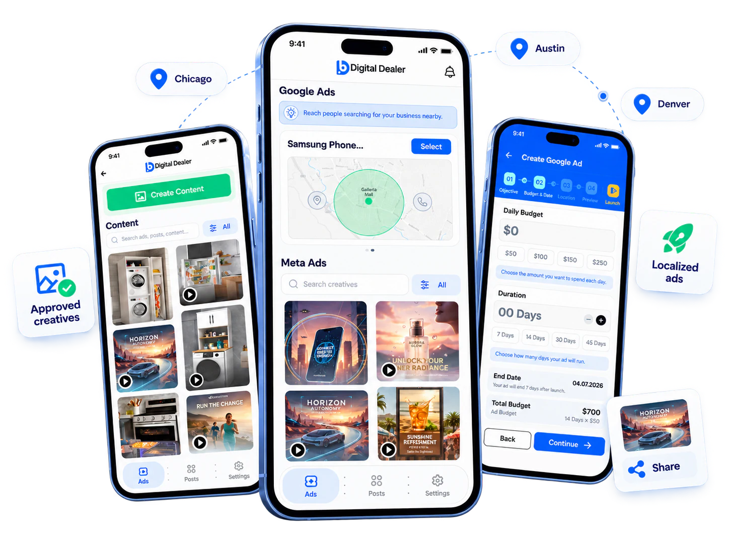 Digital Dealer app across branch locations